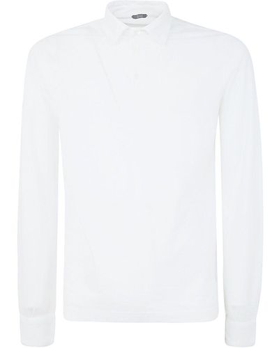 Zanone Polo Shirt: - White