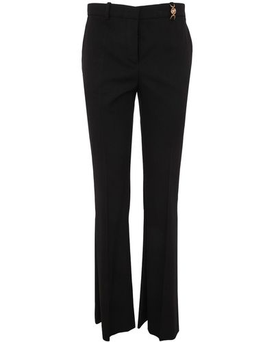 Versace Informal Pant Stretch Wool Fabric - Black