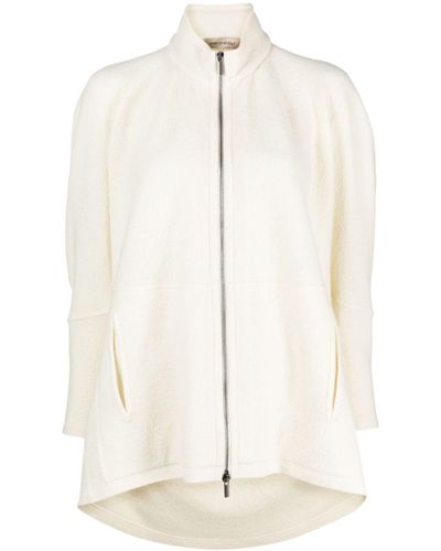 Gentry Portofino Knit Full Zipped Jacket - White