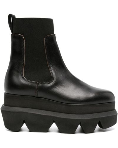 Sacai 90mm Chelsea Leather Boots - Black
