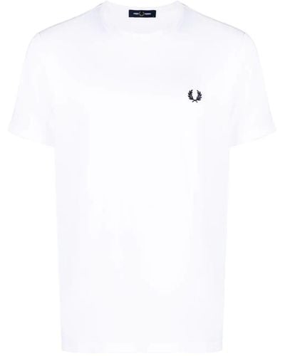 Fred Perry Fp Ringer T-shirt - White