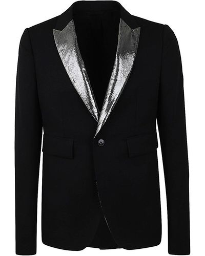SAPIO Wool Blazer Jacket - Black