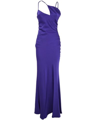 The Attico Melva Long Dress - Purple