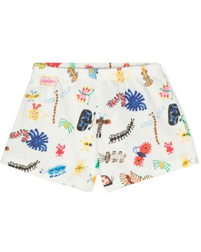 Bobo Choses Baby Funny Insect All Over Shorts - White