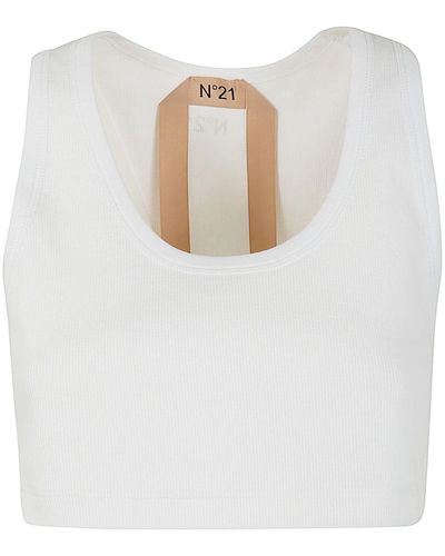N°21 Jersey Top - White