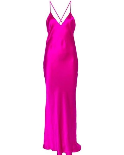 Pierre Louis Mascia Silk Slip Dress - Pink