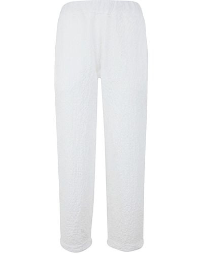 Labo.art Wide Leg Cotton Trousers - White