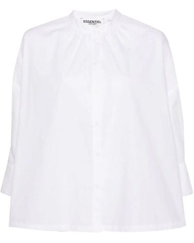 Essentiel Antwerp February Puff Sleeve Shirt - White