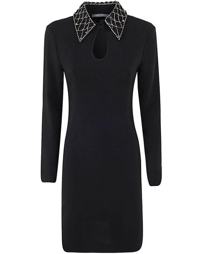 Alberta Ferretti Long Sleeved Mini Dress Clothing - Black