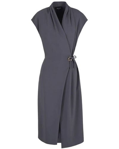 Giorgio Armani Sleeveless Long Dress Clothing - Blue