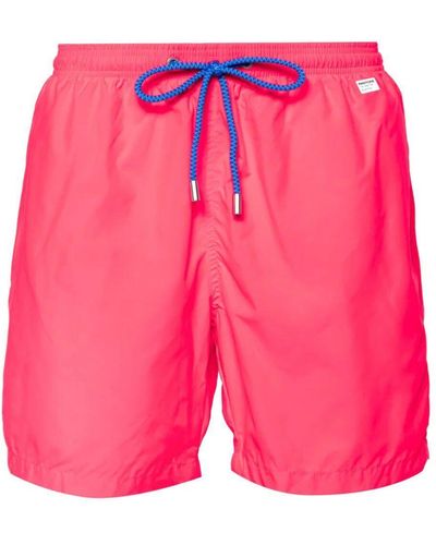 Mc2 Saint Barth X Pantonetm Drawstring-waist Swim Shorts - Pink