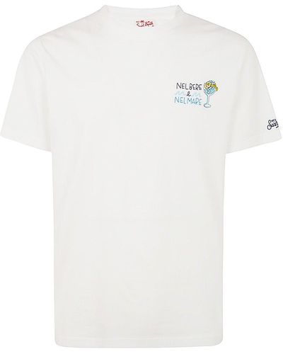 Mc2 Saint Barth T-shirt With Embroidery - White