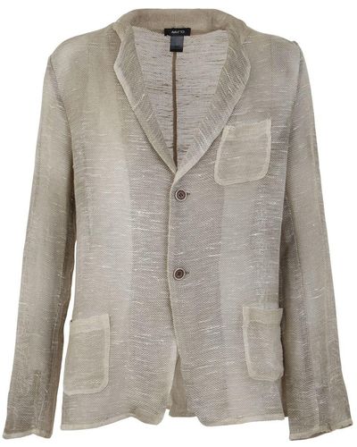 Avant Toi Man Jackets Blazer: Grey Jacket