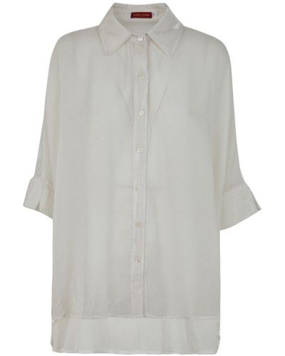 BIANCO LEVRIN Rene Collar Shirt - Gray