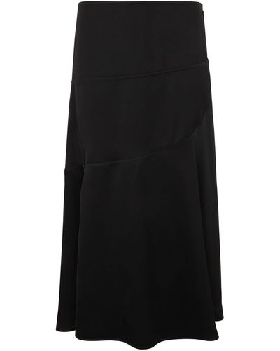 Jil Sander Sustainable Fluid Viscose Skirt 16 Clothing - Black