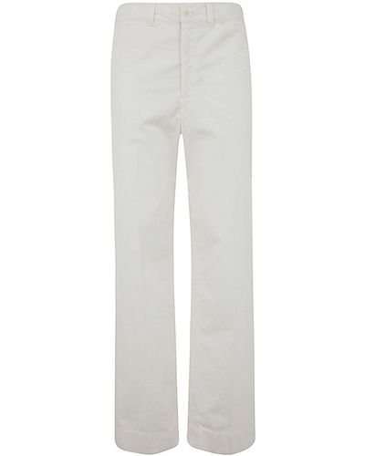 Lemaire Regular Chino Trousers - White