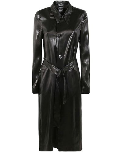 SAPIO Belted Trench - Black