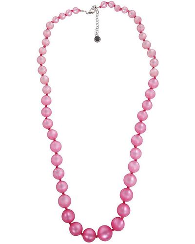 Emporio Armani Resin Boules Necklace - Pink