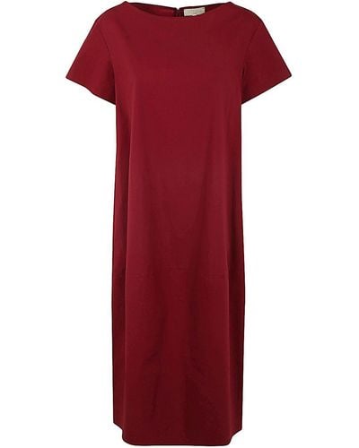 Antonelli Norman Short Sleeves Dress - Red