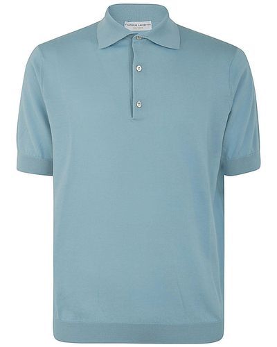 FILIPPO DE LAURENTIIS Short Sleeves Polo - Blue