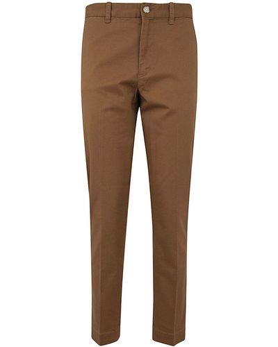 Polo Ralph Lauren Slim Chino Flat-front Pants - Brown