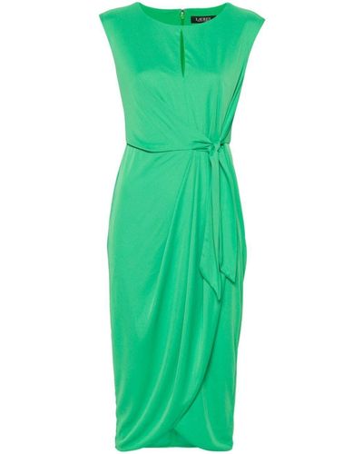 Lauren by Ralph Lauren Tied Midi Dress - Green