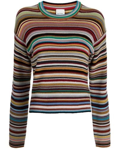 Paul Smith Signature Stripe Virgin-wool Sweater - Black