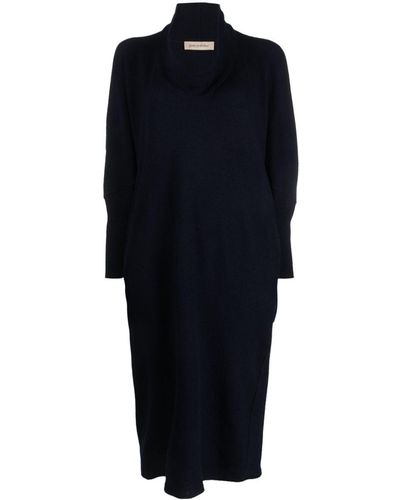 Gentry Portofino Knitted Shift Midi Dress - Blue