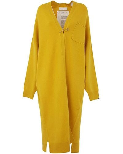 Extreme Cashmere N61 Koto Oversized Knitted Coat - Yellow