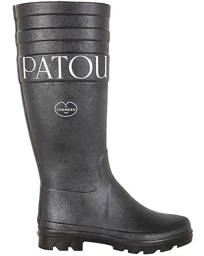 Patou Hightop Boots Le Chameau Shoes - Black