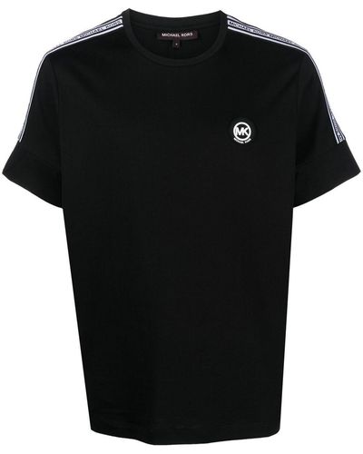 Michael Kors Logo-patch Short-sleeved T-shirt - Black