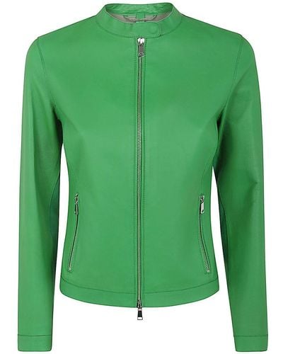 The Jackie Leathers Tarifa Leather Jacket - Green