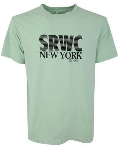 Sporty & Rich Cotton T-shirt Srwc 94 - Green