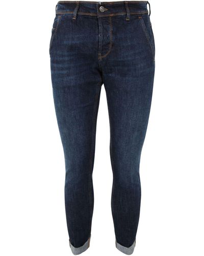 Dondup Skinny Cotton Jeans: Konor - Blue