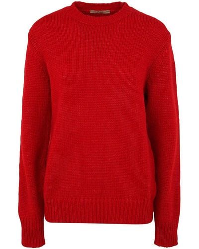 Nuur Long Sleeved Round Neck - Red