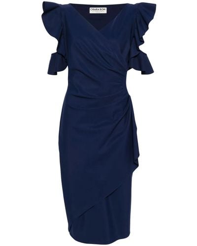 La Petite Robe Di Chiara Boni Beaurisse Short Sleeves Dress - Blue
