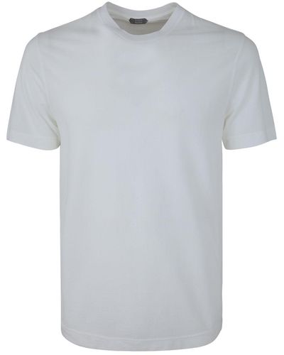 Zanone Cotton T-shirt: S/s - Grey