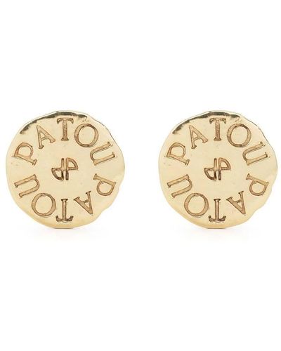 Patou Antique Coin Clip Earrings - Metallic
