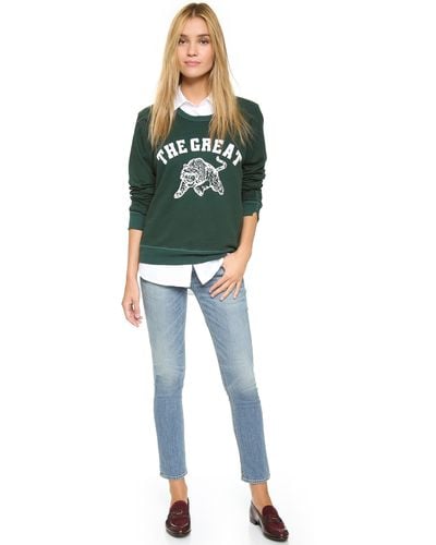 The Great The Tiger Sweatshirt - Evergreen