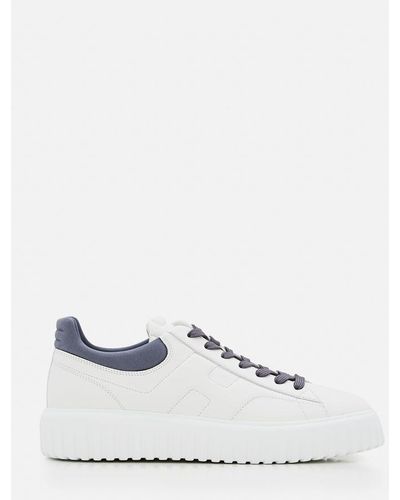 Hogan H-stripes Laced Sneakers - Bianco