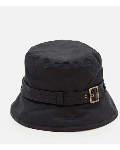 Barbour Cappello Kelso Cotone Cerato - Nero