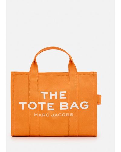 Marc Jacobs The Medium Tote Bag In Canvas - Arancione