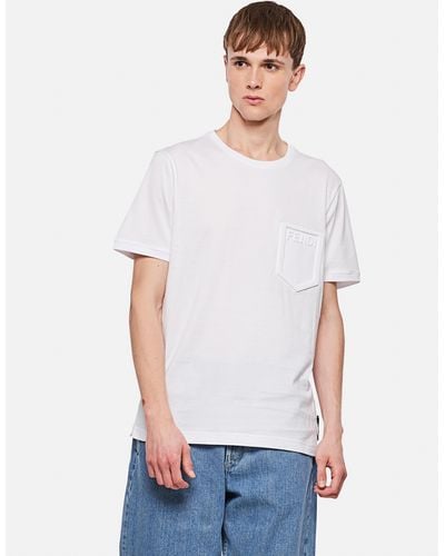 Fendi T-shirt in cotone - Bianco