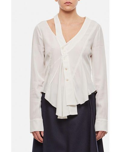 Stella McCartney Asymmetric Seam Detailed Shirt - Bianco