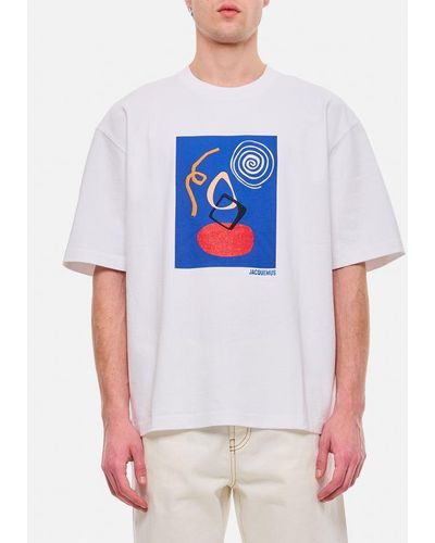 Jacquemus Cuadro T-shirt In Cotone - Bianco