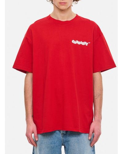 Carhartt T-shirt Stampa Fastfood - Rosso