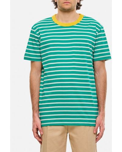 Howlin' Stripes Cotton T-shirt - Verde