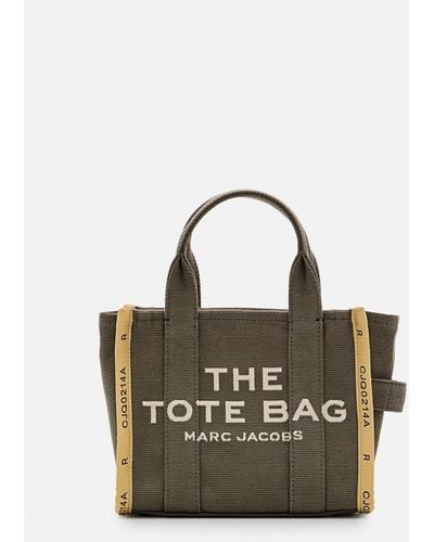 Marc Jacobs Borsa Piccola The Tote Bag Jacquard - Verde