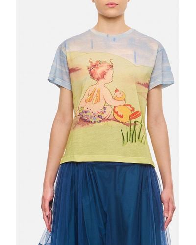 Molly Goddard T-shirt In Jersey Dolly - Multicolore