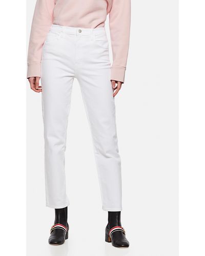 J Brand Jeans Alma a vita alta - Bianco